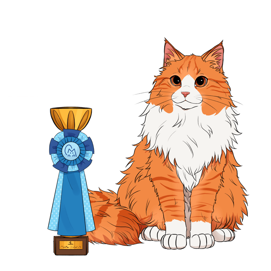 Preisgekrönte Katze im Online-Katzenzucht-Spiel Catmaster